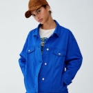 Königsblaue Jeansjacke